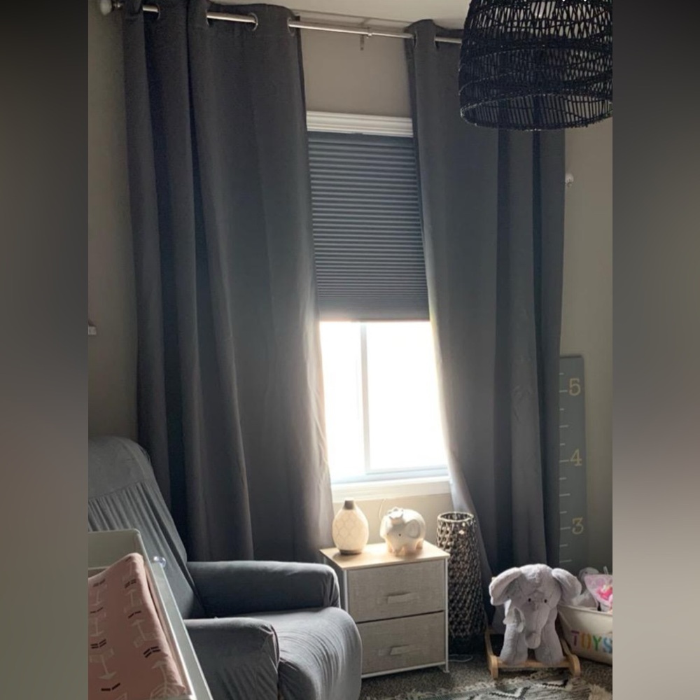 Elegant Blackout Curtains - Black